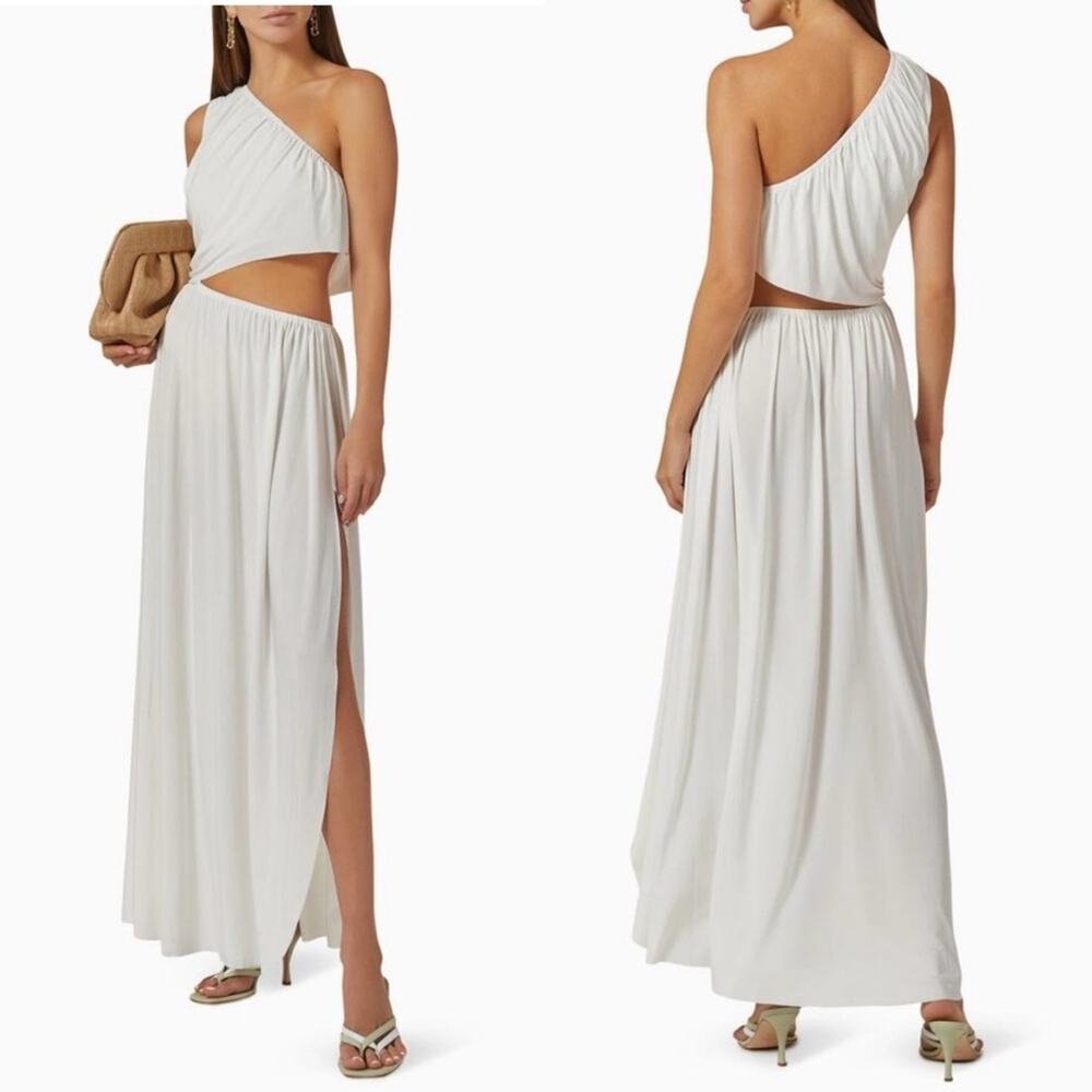 Misa Los Angeles One Shoulder White Dress